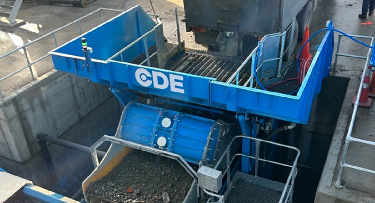 CDE Tipping station at resource recovery facility Auckland