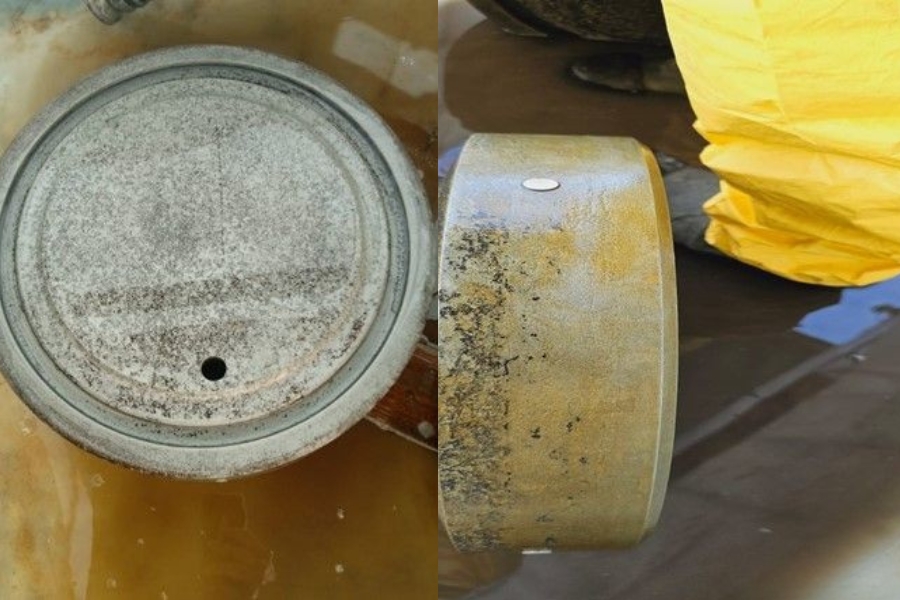 Chemical cleaning for energy works dipped in solution