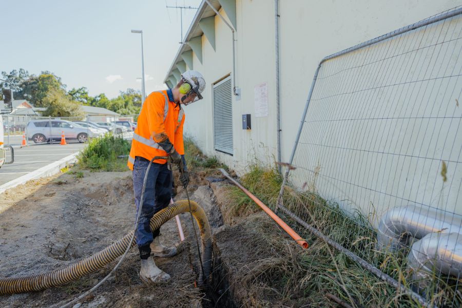 Hydro excavation services in Christchurch