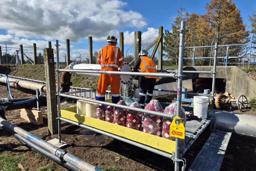 Pipeline pigs at Contact Energy