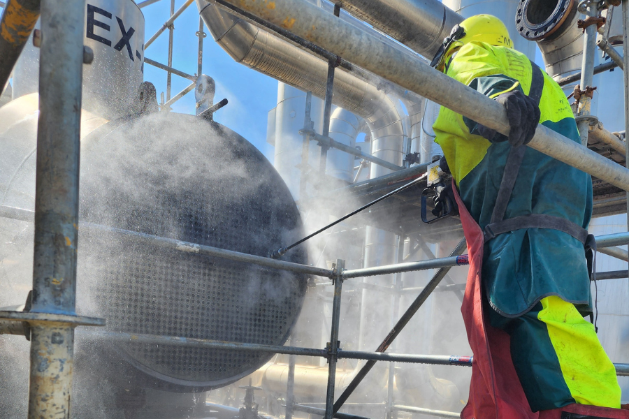Heat exchanger cleaning 20000psi