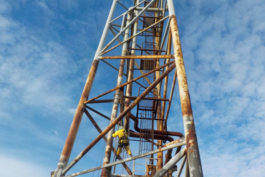 Raroa Tower Maintenance works